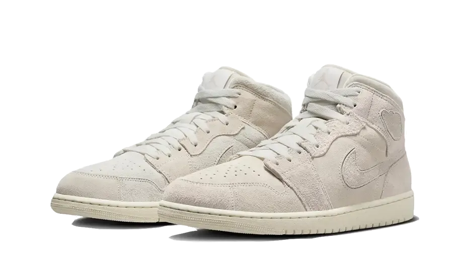 Air Jordan 1 Mid Craft Suede Ivory