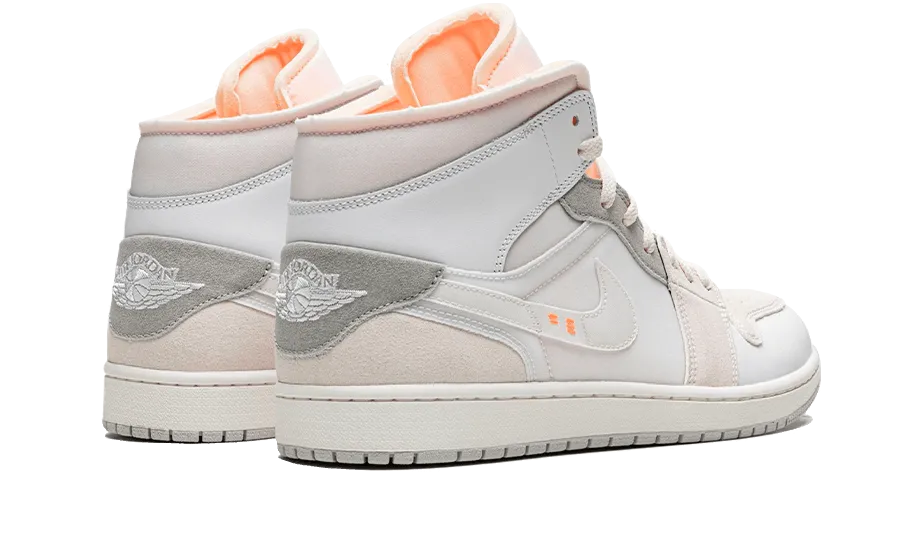 Air Jordan 1 Mid SE Craft Inside Out White Grey