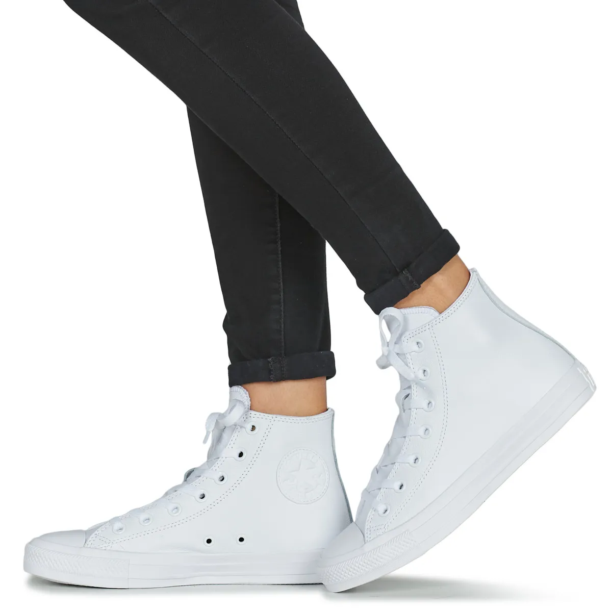 ALL STAR MONOCHROME CUIR HI