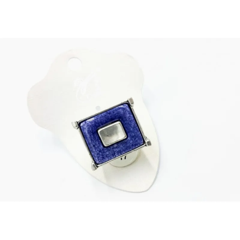 ANILLO BLU CUADRO