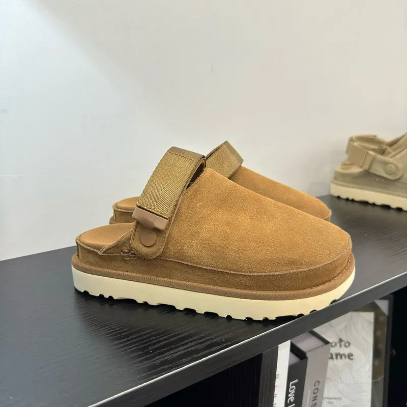 Australia Diseñador Bos1tons 1 CLOG Sludes Platform Slippers House House Mujeres Menores Sandalias de tobogán Tazz Tasman Slides