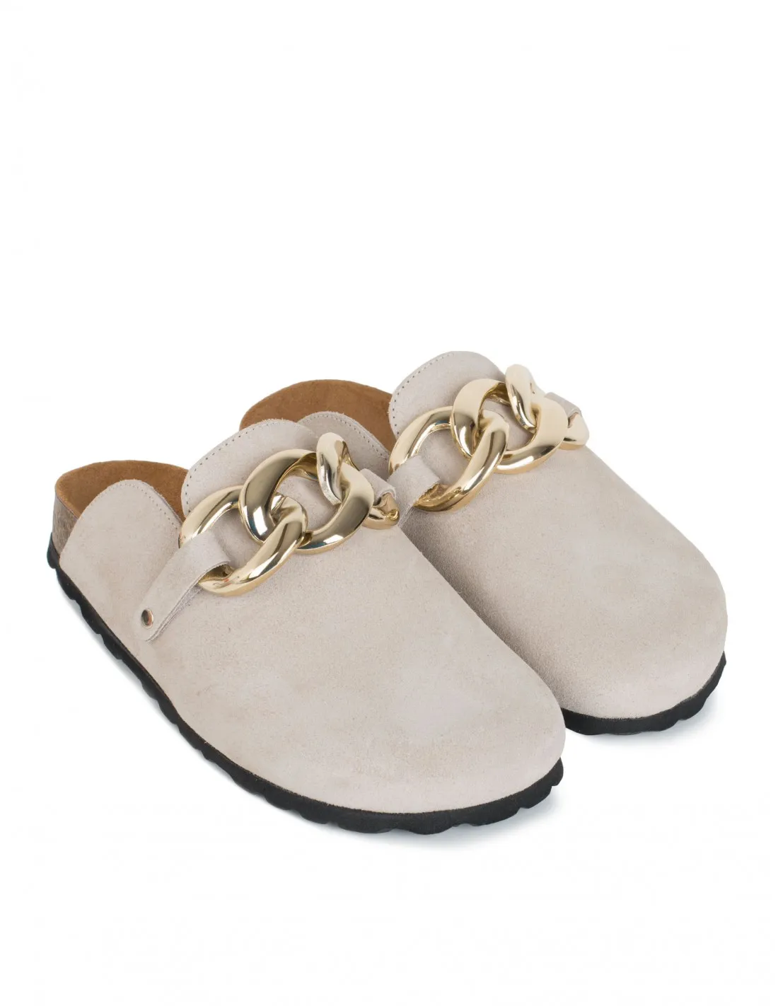 AUTENTI Zuecos Bio Cadena Beige