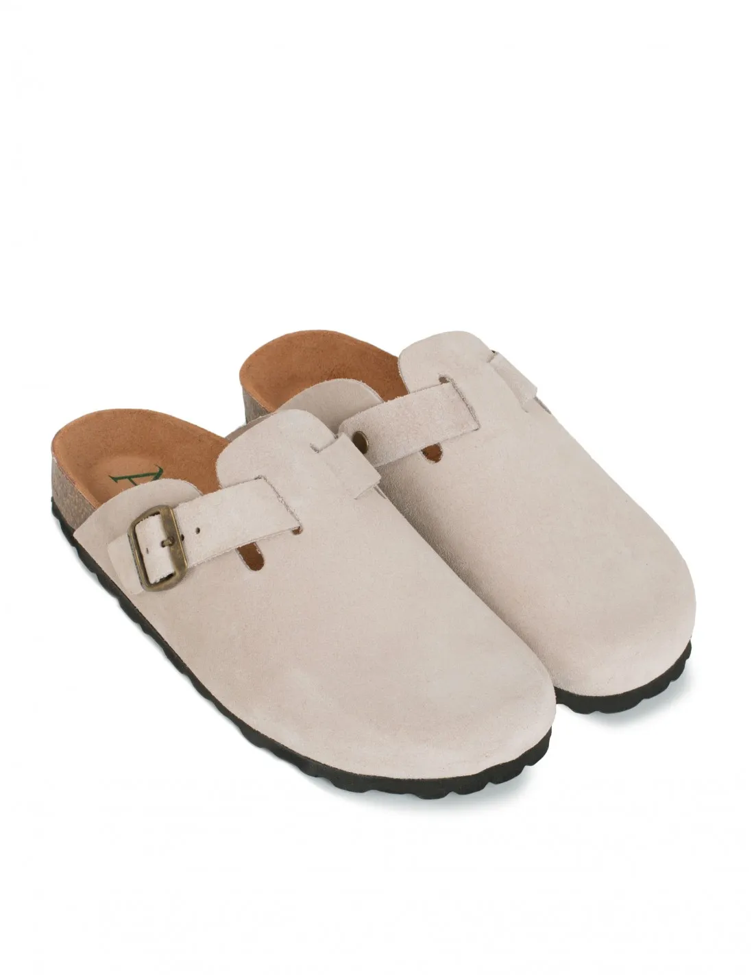 AUTENTI Zuecos Bio Hebilla Beige