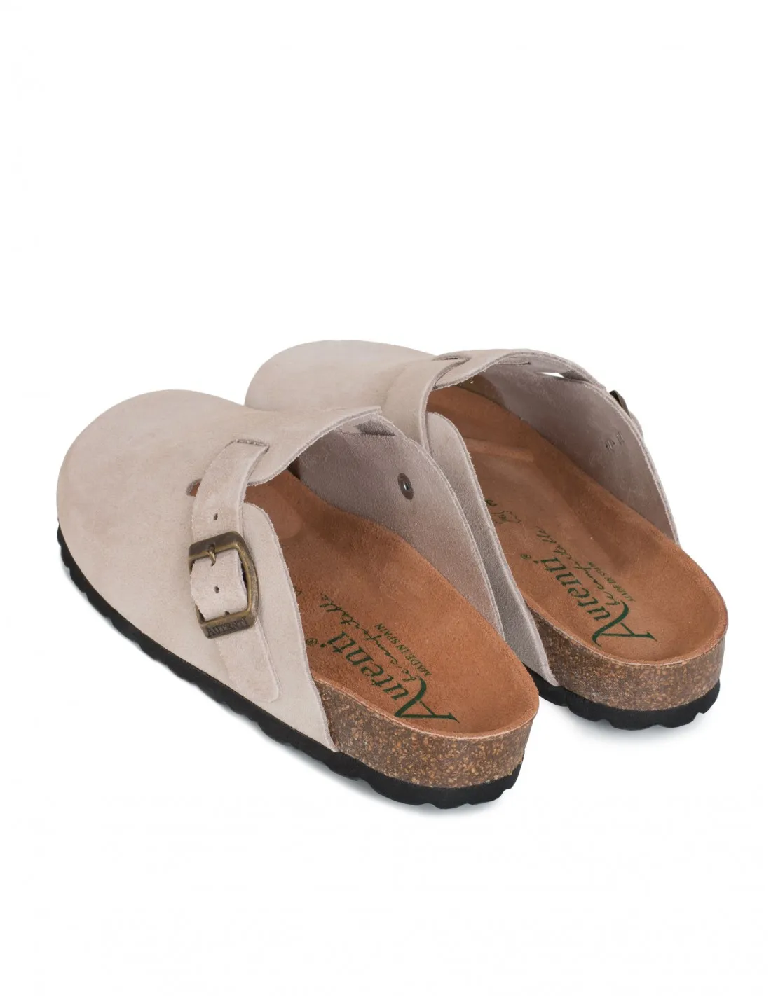 AUTENTI Zuecos Bio Hebilla Beige