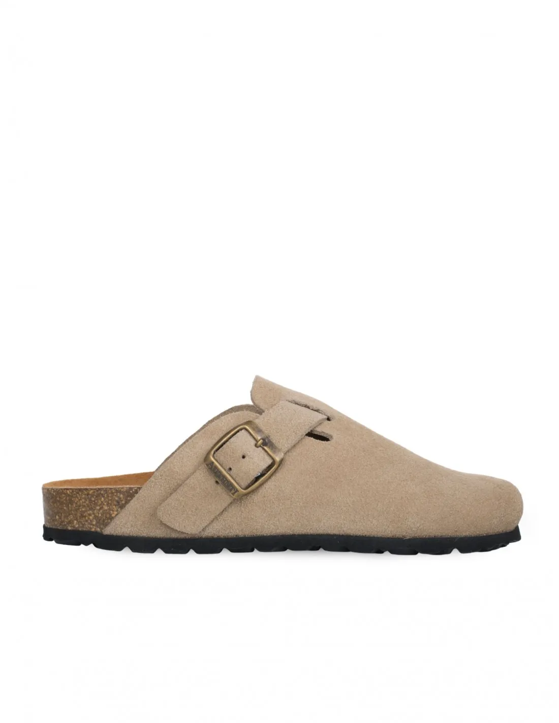 AUTENTI Zuecos Bio Hebilla Taupe Hombre