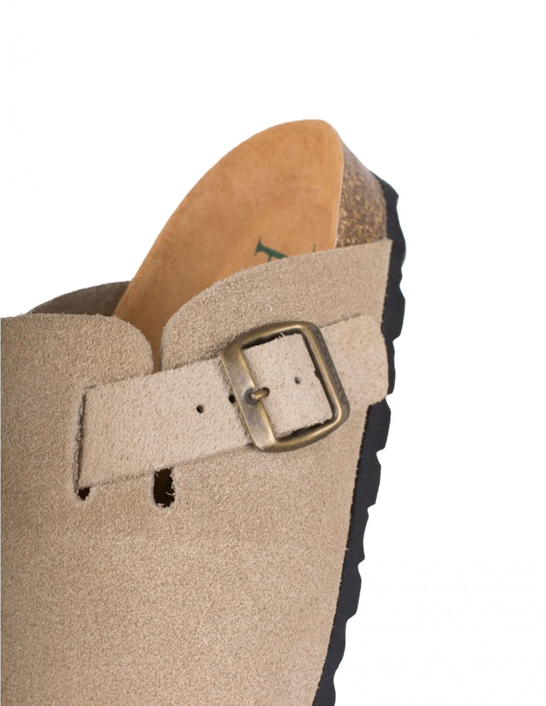 AUTENTI Zuecos Bio Hebilla Taupe Hombre