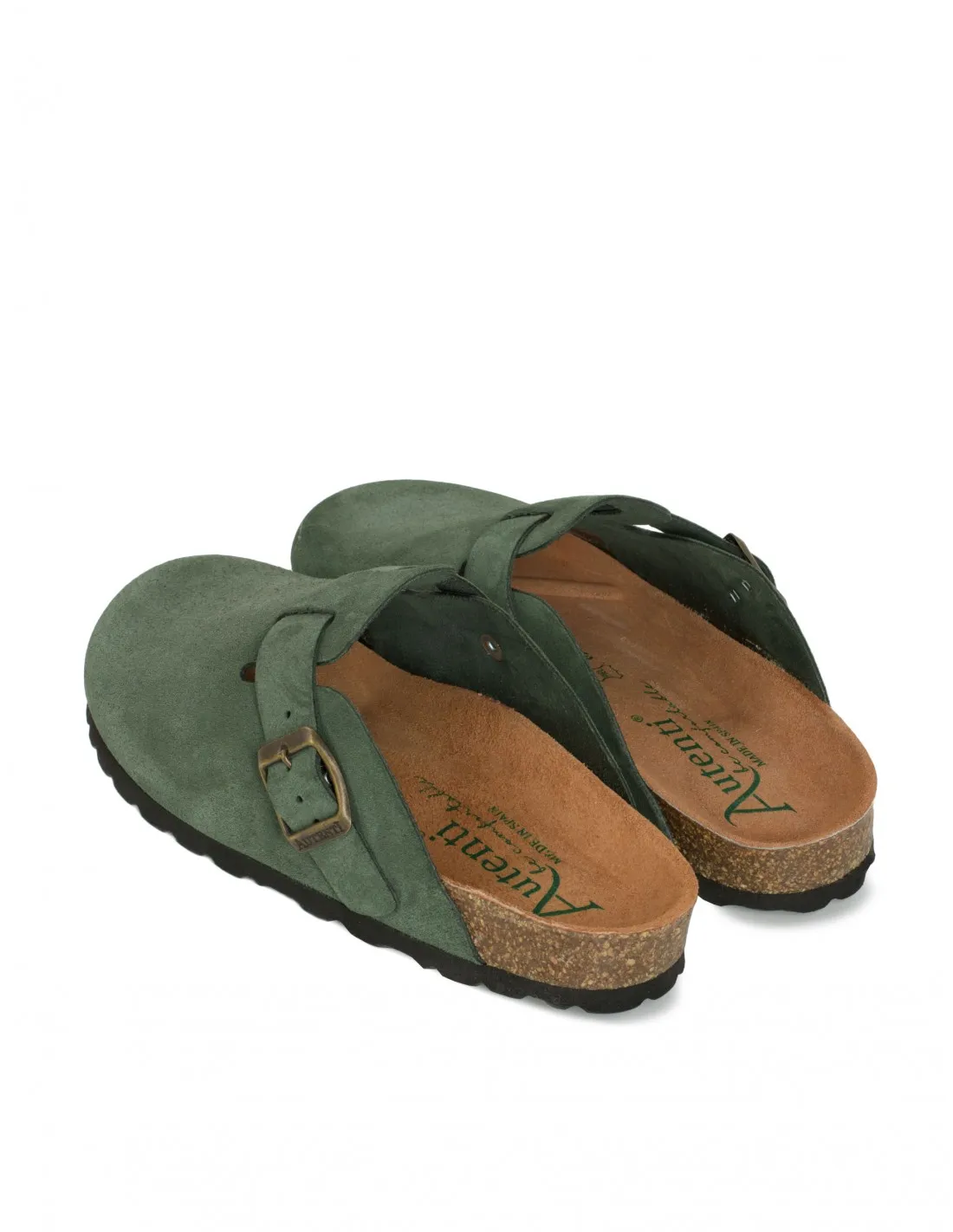 AUTENTI Zuecos Bio Hebilla Verdes