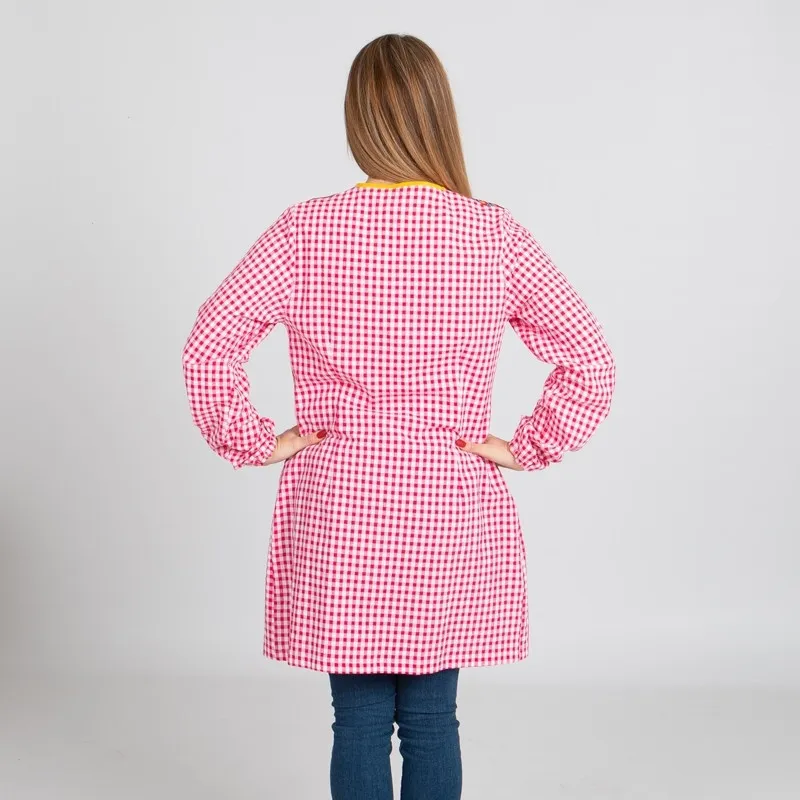 BATA DE MAESTRA FUCSIA EMOCIONES  TALLA XS