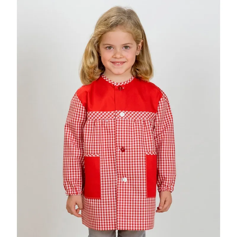 BATA ESCOLAR CUADRO ROJO  MAGASA
