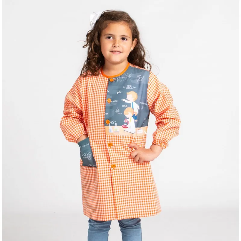 BATA ESCOLAR UNISEX NARANJA CIENCIA  GARY'S