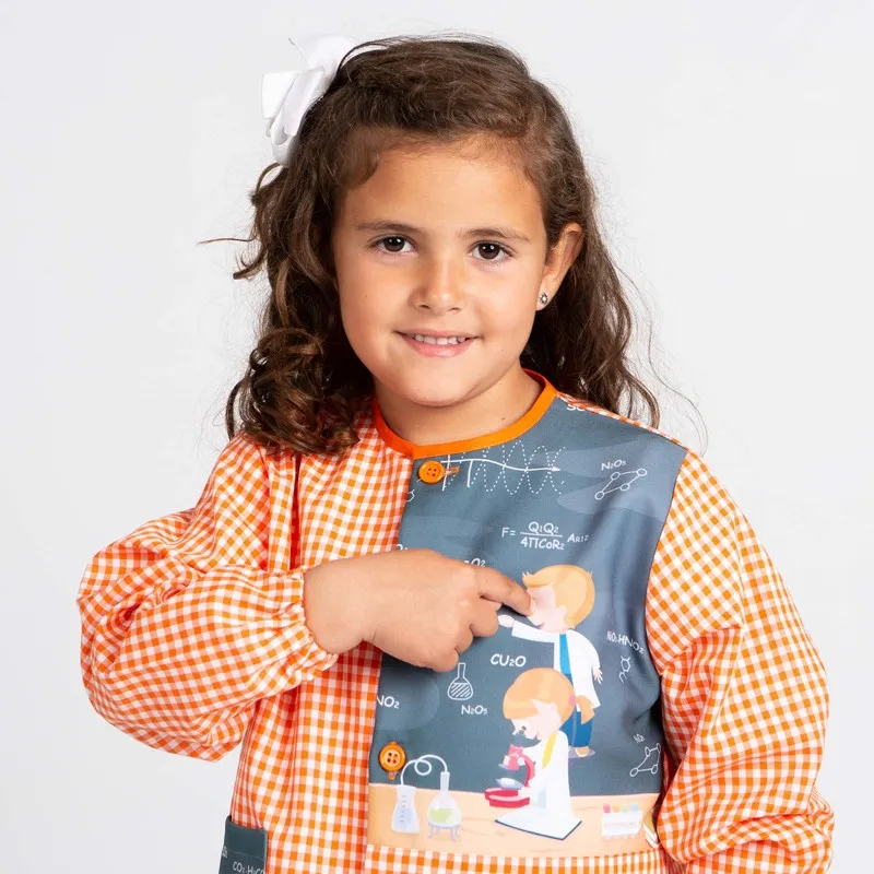 BATA ESCOLAR UNISEX NARANJA CIENCIA  GARY'S