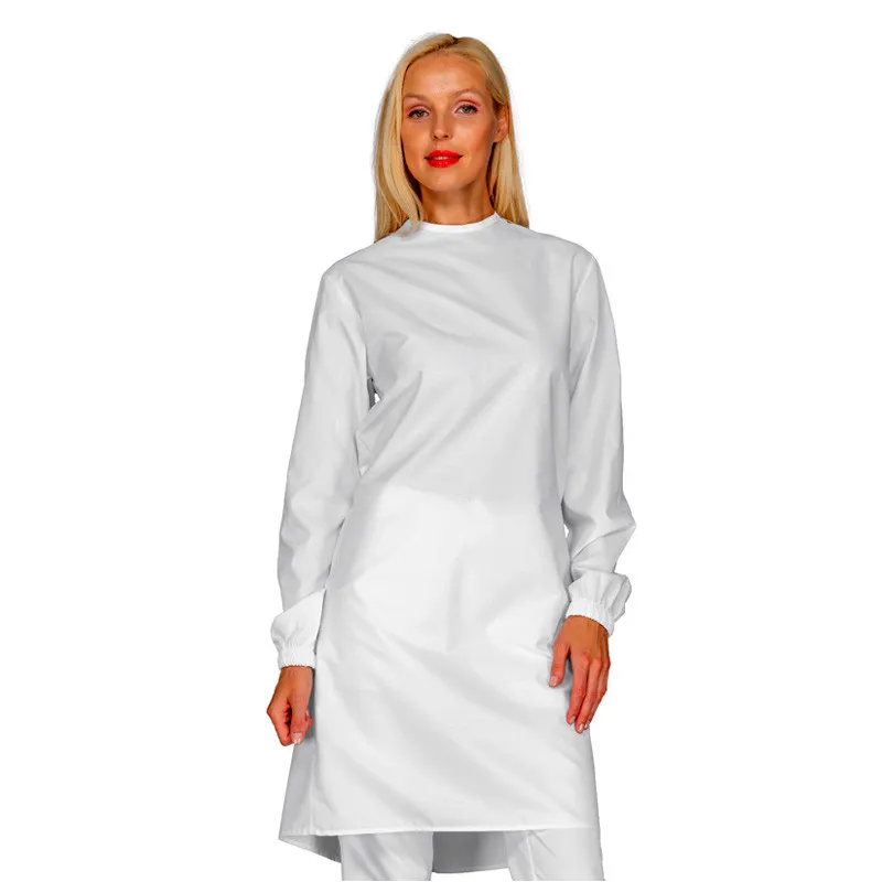 BATA MéDICA UNISEX DE PROTECCIóN BLANCA  ISACCO