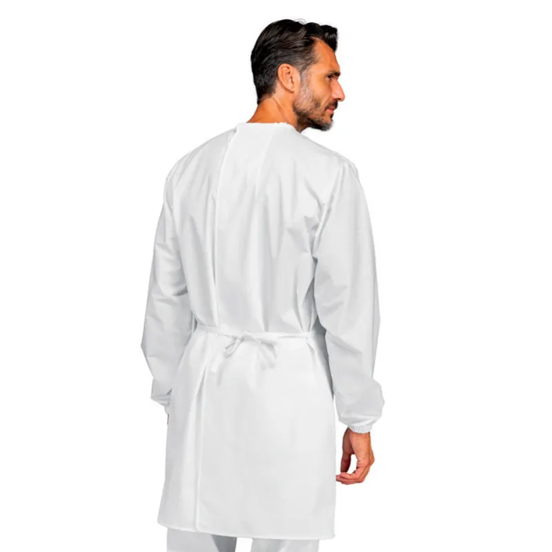 BATA MéDICA UNISEX DE PROTECCIóN BLANCA  ISACCO