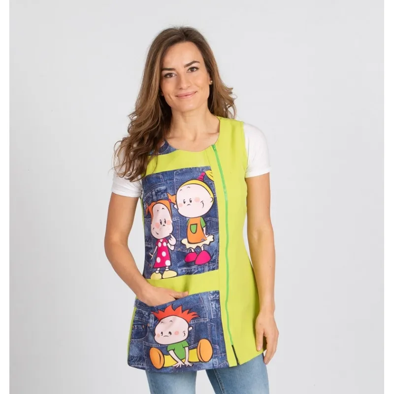 BATA OUTLET DE MAESTRA SIN MANGAS INFANCIA  GARY'S