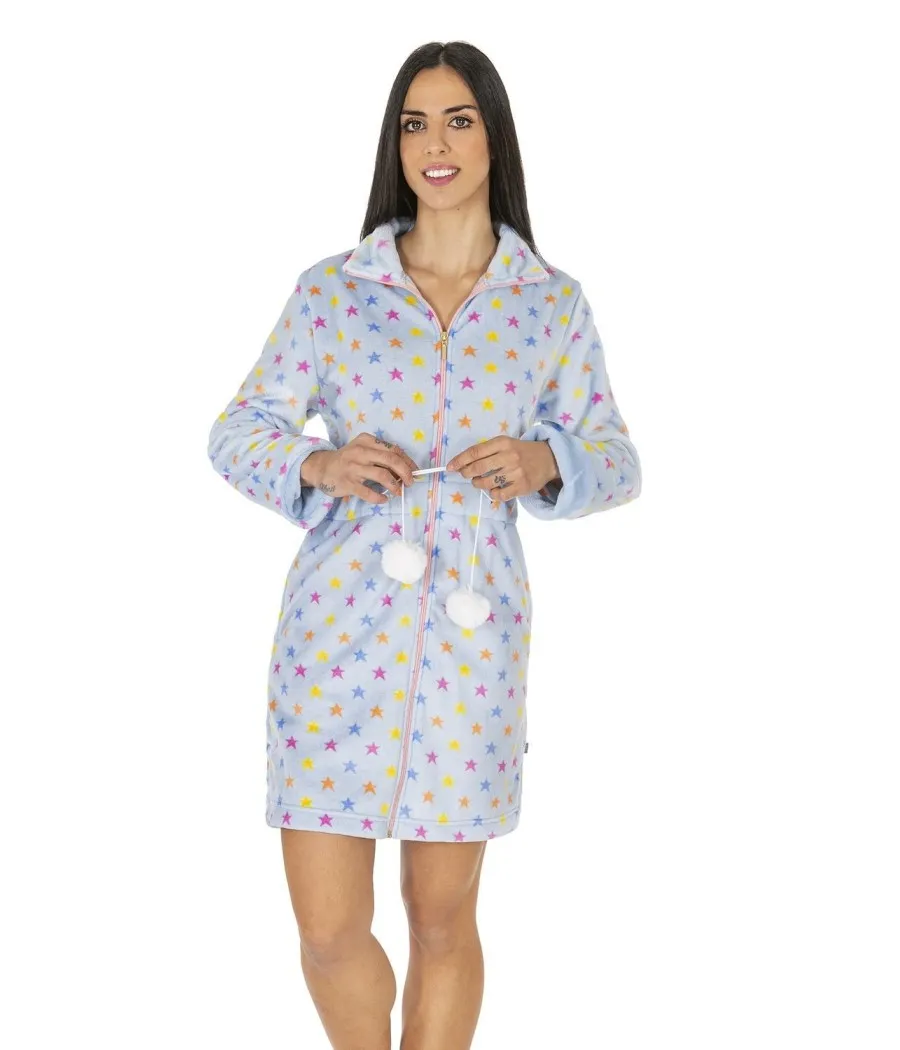 Bata térmica mujer Javier Golmar GOLMAR coralina estrellas cremallera