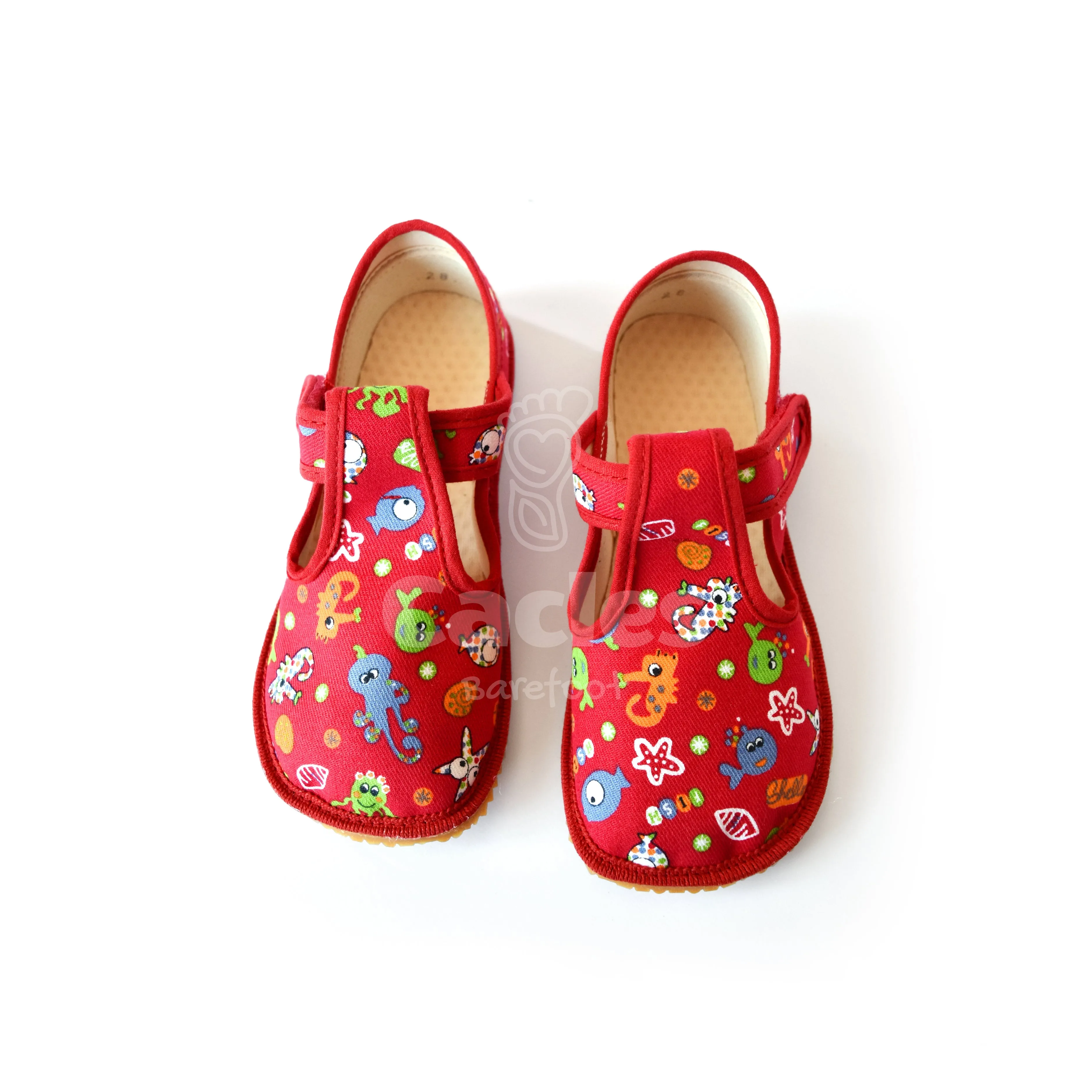 BEDA  SLIPPERS BF 060010/W  RED FISH