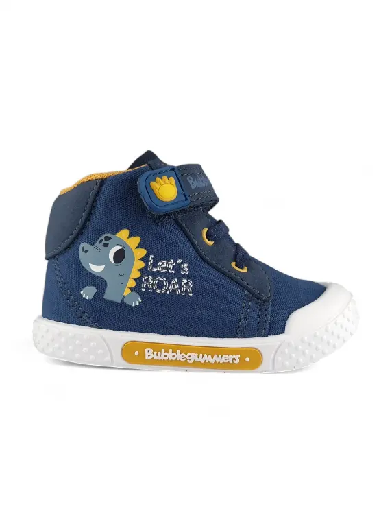 Botin Niño Bebe Dinosuario Azul Bubblegummers