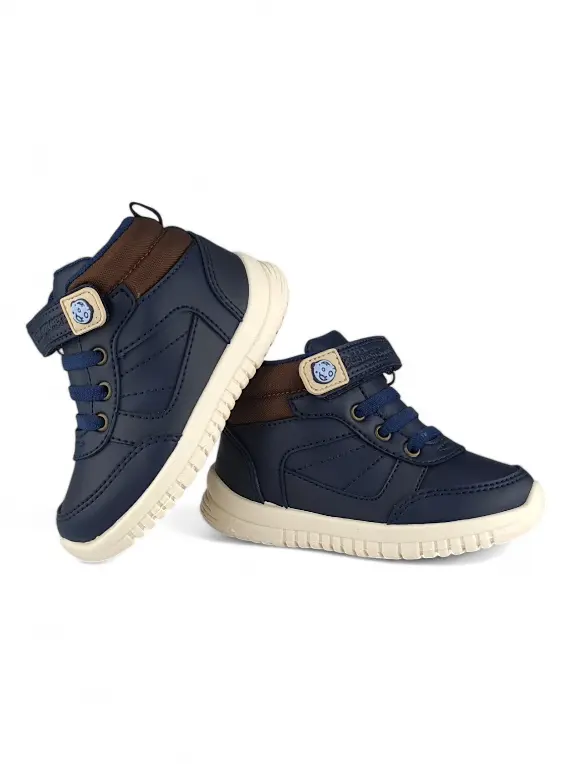 Botin Niño Cordon Azul Oscuro Bubblegummers