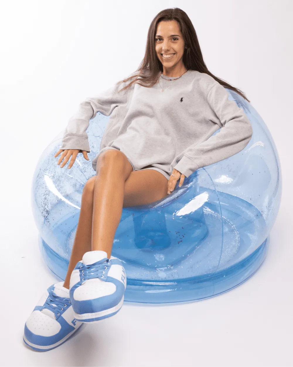 BRILLI AZUL  PUFF HINCHABLE PURPURINA