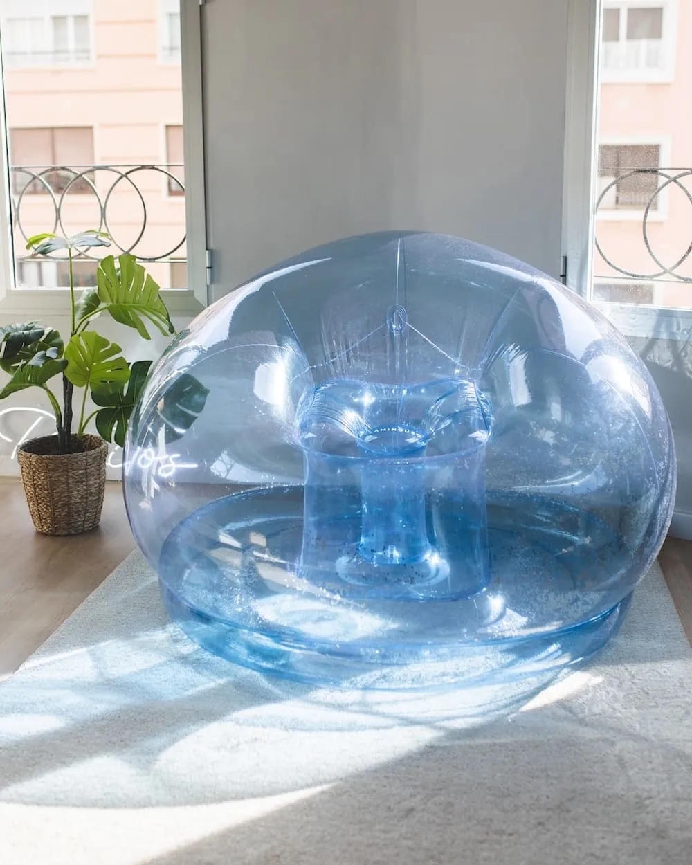 BRILLI AZUL  PUFF HINCHABLE PURPURINA