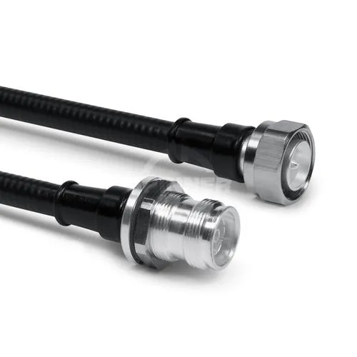 CABLE COAXIAL CONFECCIONADO SF 3/8"50FR 4.310 MACHO PARA ATORNILLAR 4.3.10 HEMBRA PARA LA CARCASA 0.3 M
