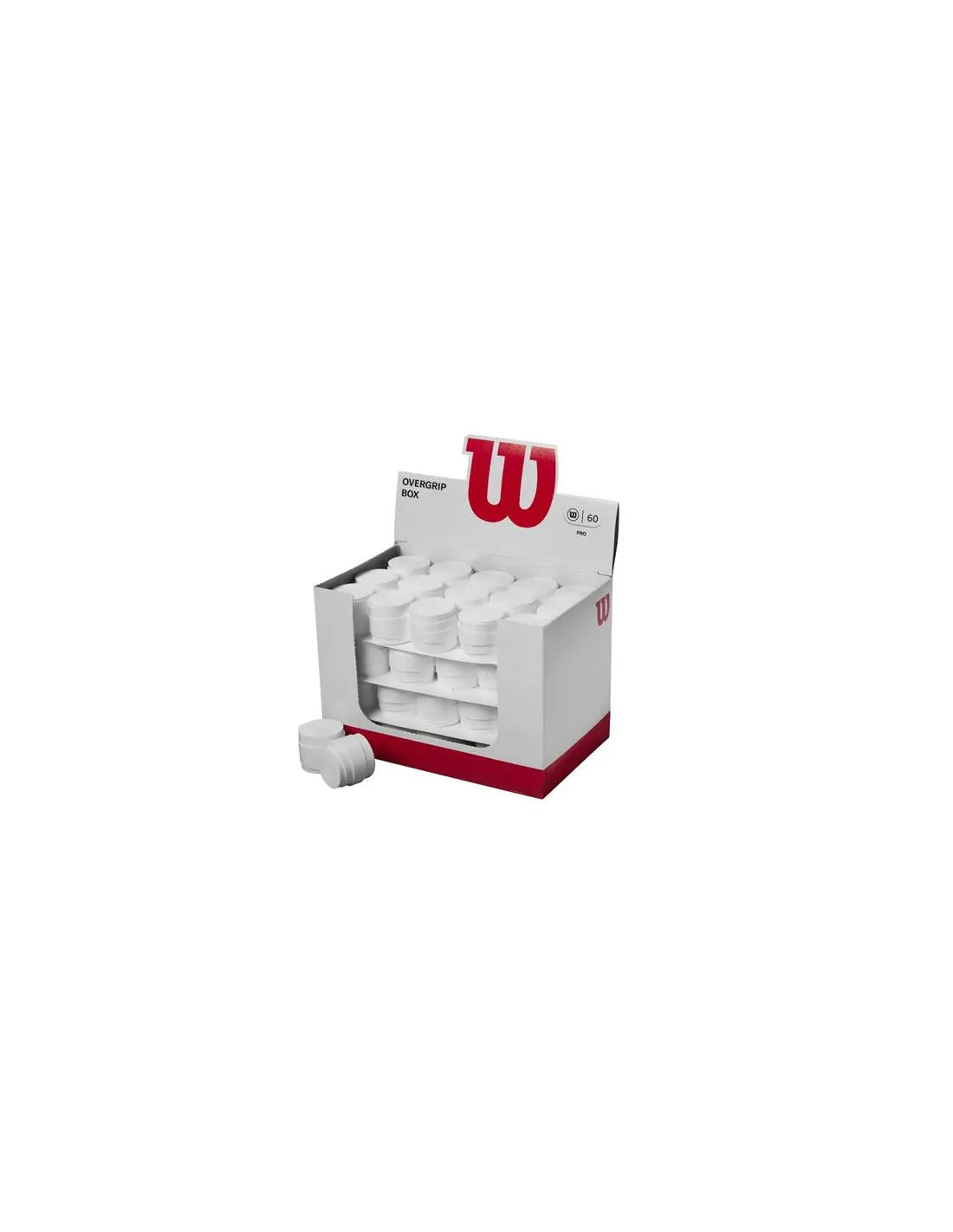 Caja 60 Overgrips Wilson Pro Blanco