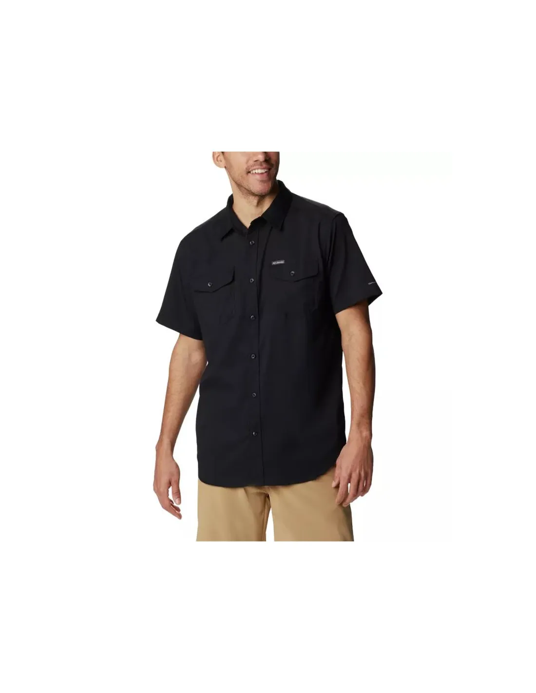 Camisa Columbia Utilizer™ II Solid Short Sleeve Hombre Negro