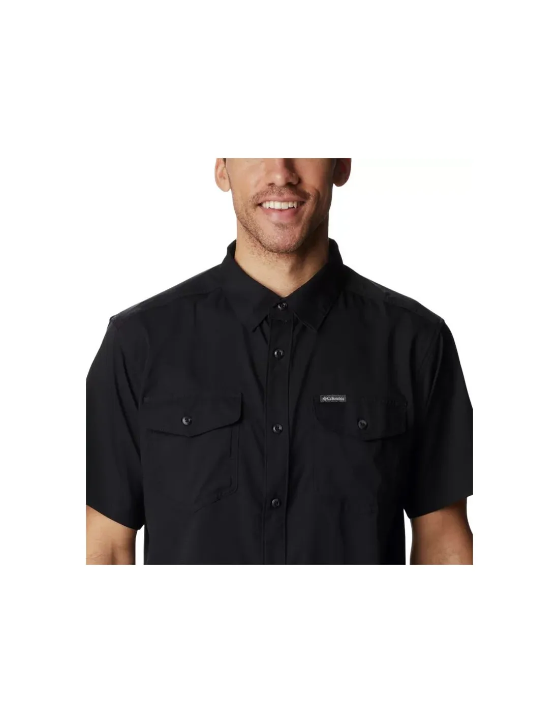 Camisa Columbia Utilizer™ II Solid Short Sleeve Hombre Negro