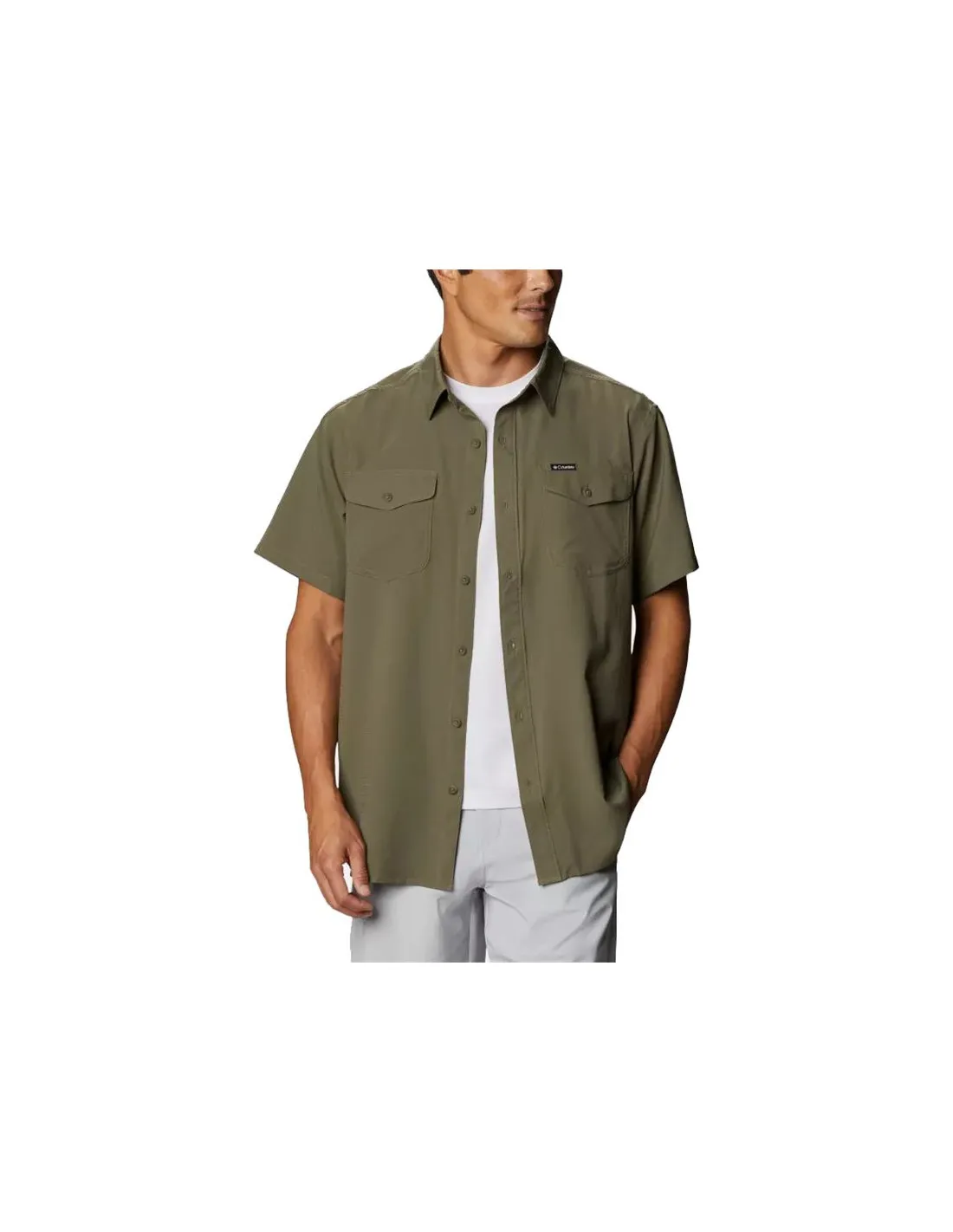 Camisa Columbia Utilizer™ II Solid Short Sleeve Hombre Verde