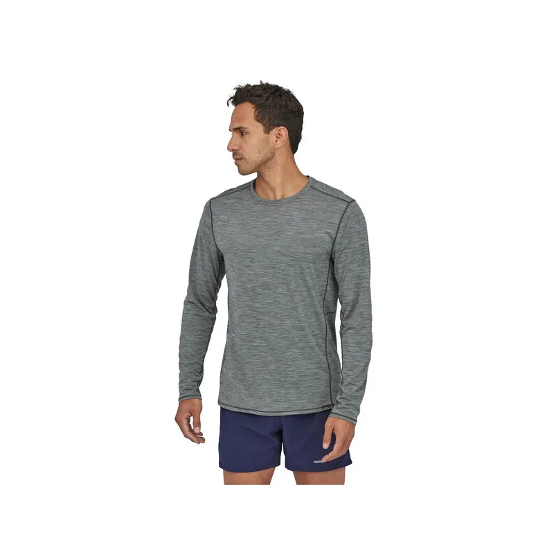 CAMISETA DE MANGA LARGA DE HOMBRE  PATAGONIA CAP COOL LIGHTWEIGHT SHIRT (FEATHER GREY XDYE)