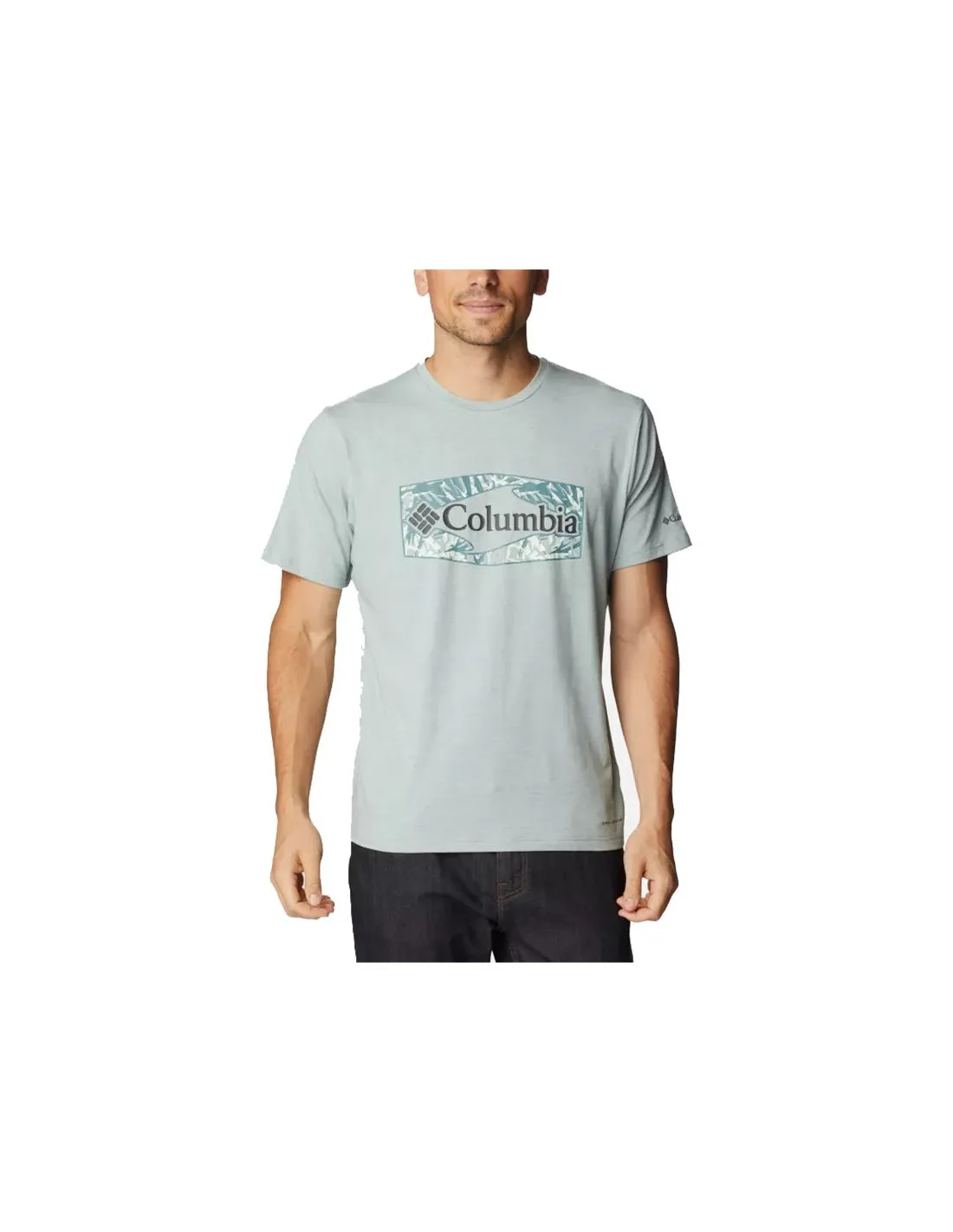 Camiseta de Montaña Columbia Sun Trek™ Graphic Verde Hombre