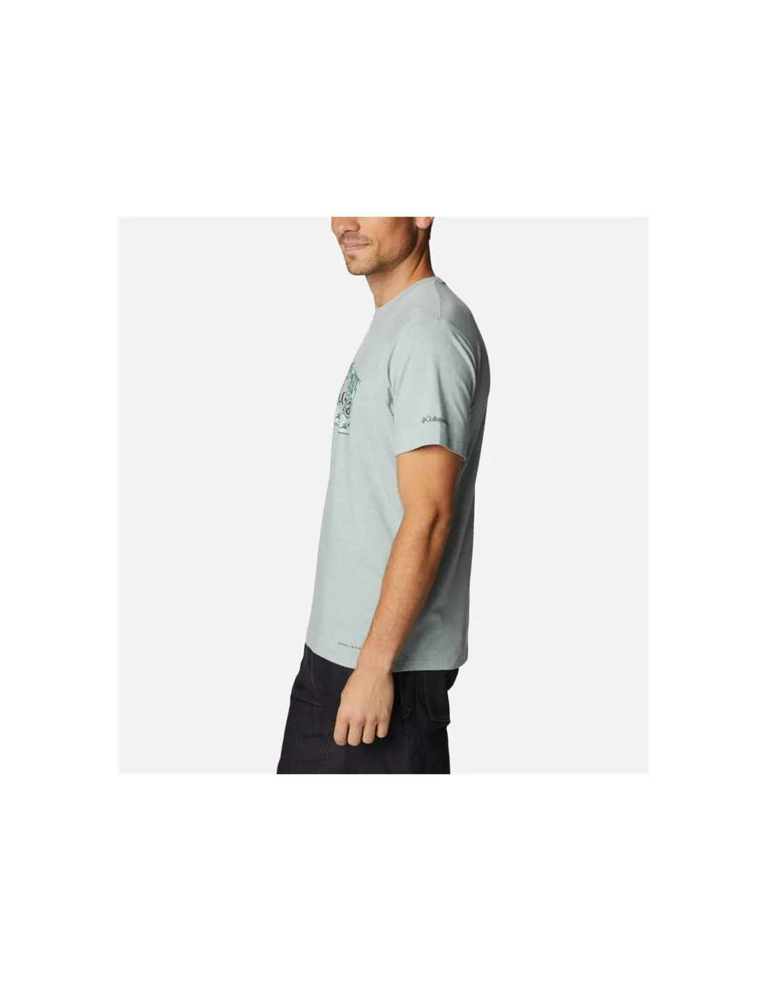 Camiseta de Montaña Columbia Sun Trek™ Graphic Verde Hombre