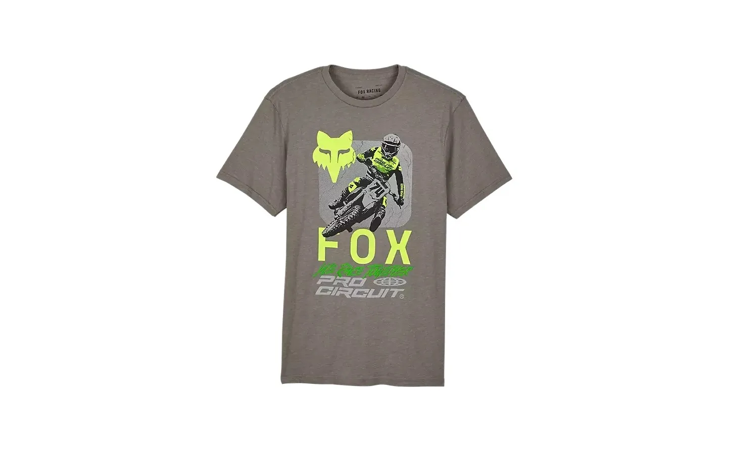CAMISETA FOX PREMIUM FOX X PRO CIRCUIT GRIS |32001185|