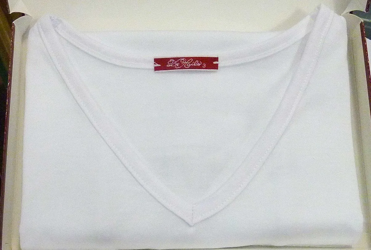 Camiseta interior Land cuello pico en Hilo de Escocia