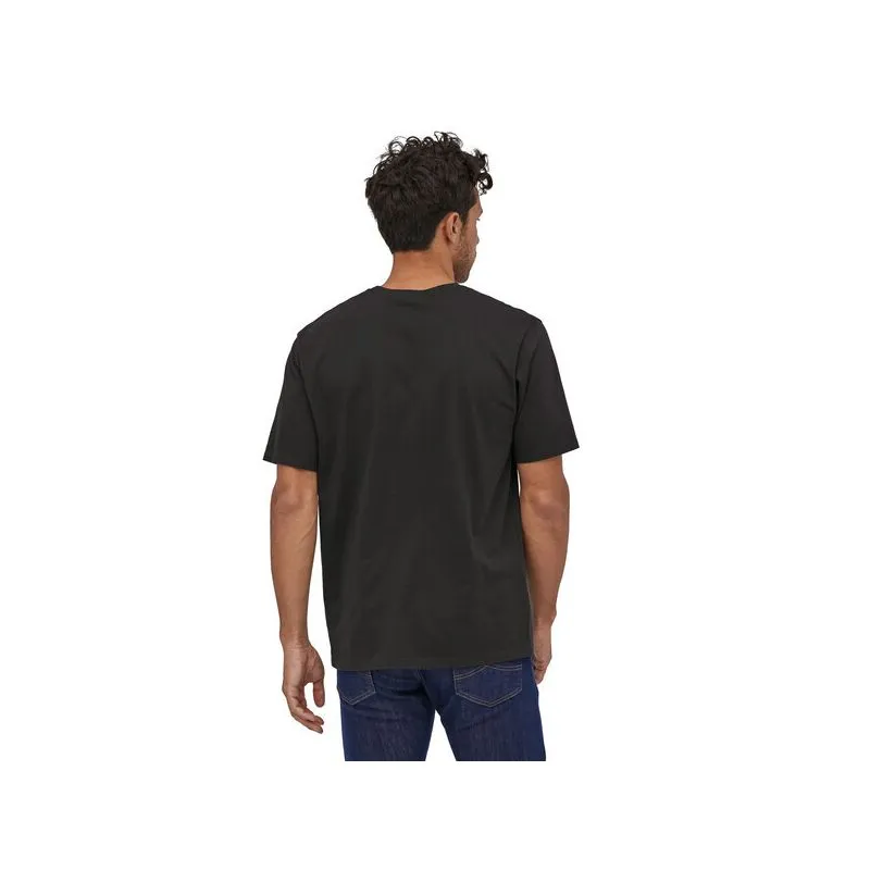 Camiseta Patagonia Back For Good Organic (negra con oso) hombre