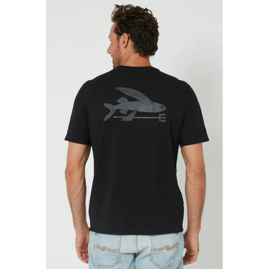 Camiseta Patagonia Flying Fish Para Hombre