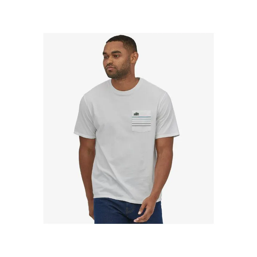 Camiseta Patagonia Line Logo Ridge Stripe Organic Para Hombre