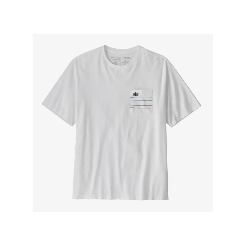 Camiseta Patagonia Line Logo Ridge Stripe Organic Para Hombre
