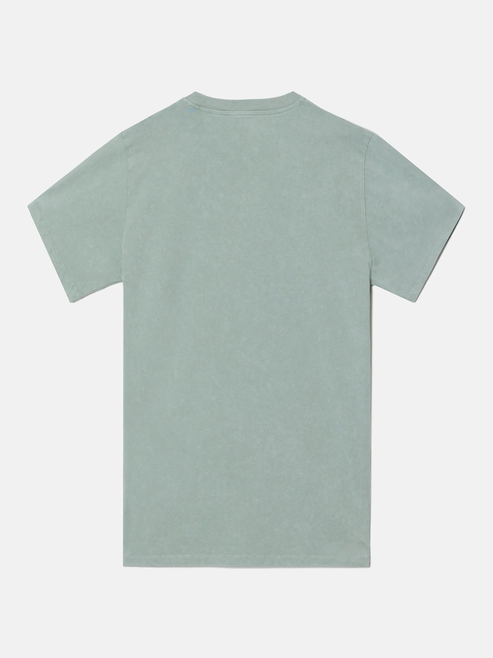 Camiseta silbon lisa bolsillo verde