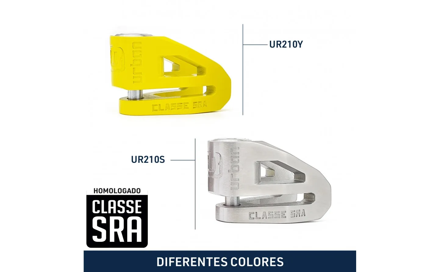 CANDADO URBAN HITECH DISC LOCK ø10MM SRA INOX STEEL |UR210S|