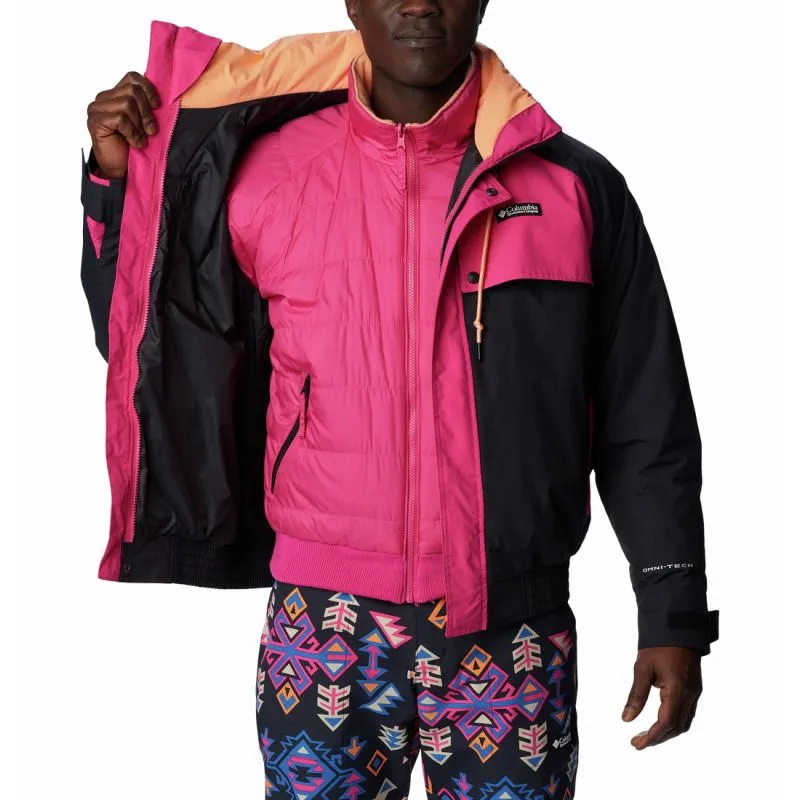 CHAQUETA 3 EN 1 INTERCHANGE COLUMBIA WATERPROOF WINTERTRAINER™ (JACKNEGRO, FUCSIA) HOMBRE