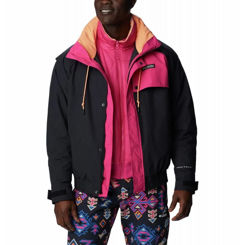 CHAQUETA 3 EN 1 INTERCHANGE COLUMBIA WATERPROOF WINTERTRAINER™ (JACKNEGRO, FUCSIA) HOMBRE