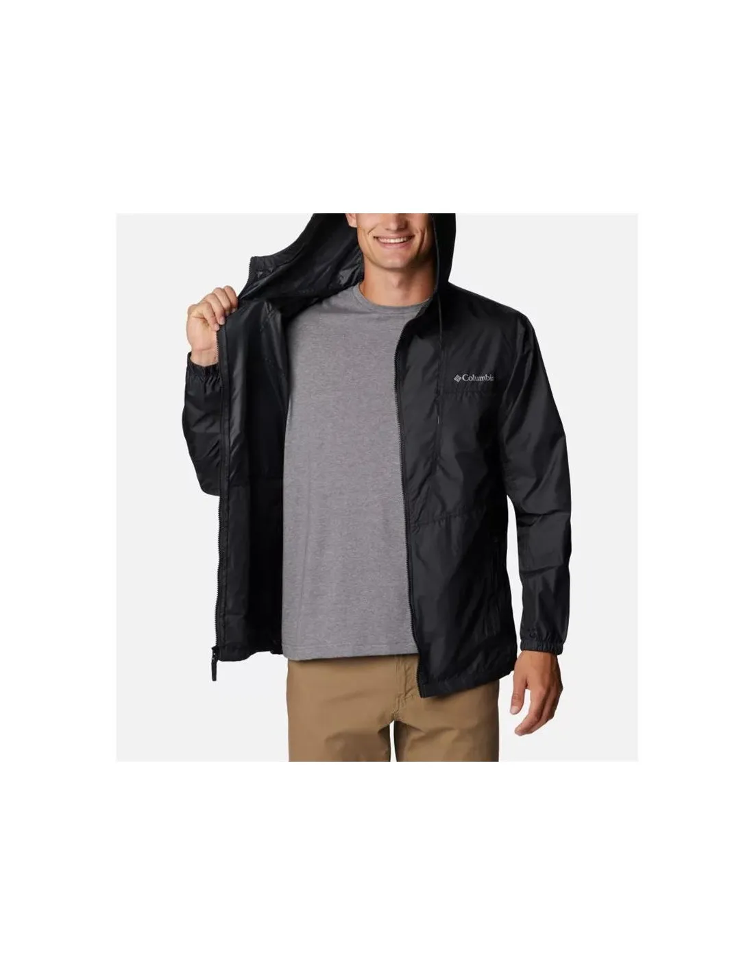 Chaqueta Columbia Trail Traveler™ Breaker Hombre Negro