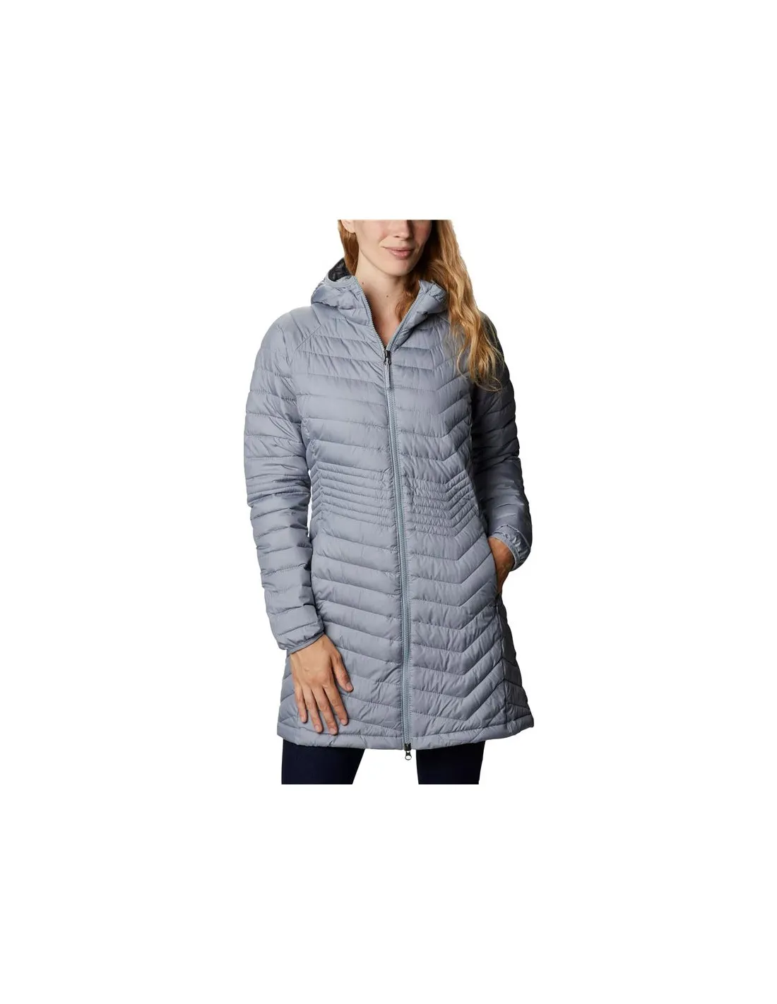 Chaqueta de Montaña Columbia Powder Lite™ Gris Mujer