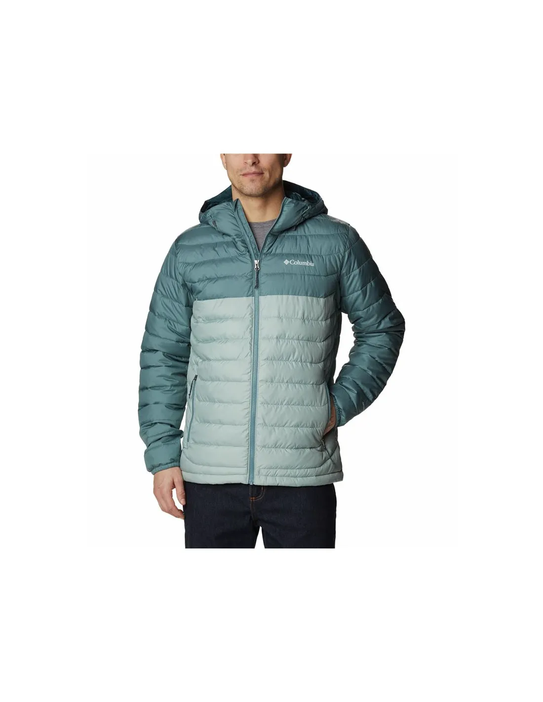 Chaqueta de Montaña Columbia Powder Lite™ Hooded Blue Hombre