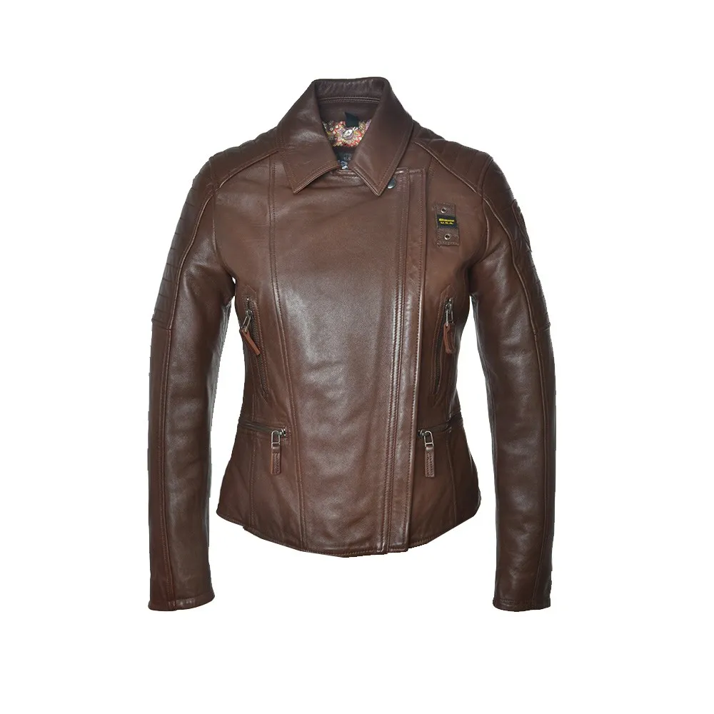 Chaqueta de Piel Blauer WBLDL01263 Color Marrón