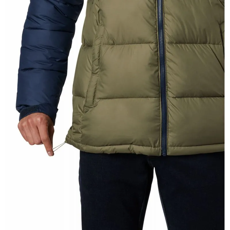 Chaqueta de pluma Columbia Pike Lake Hooded Jacket (Stone Green/ Collegiate Navy) Hombre
