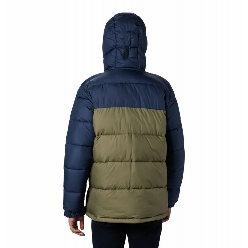 Chaqueta de pluma Columbia Pike Lake Hooded Jacket (Stone Green/ Collegiate Navy) Hombre