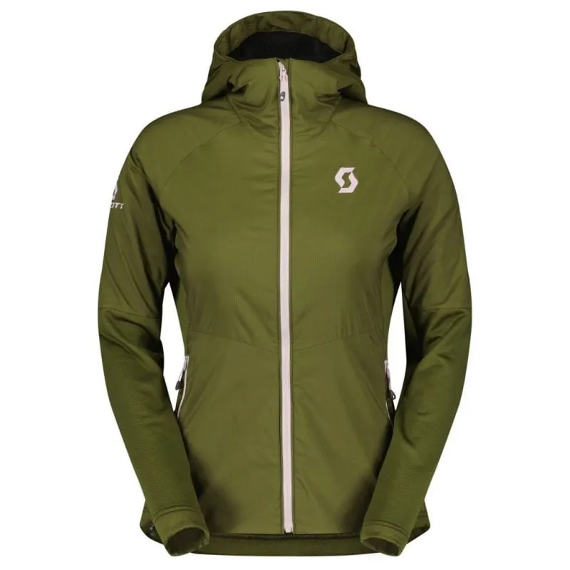 Chaqueta Scott Hoody Explorair Alpha (verde abeto/rosa nube) Mujer