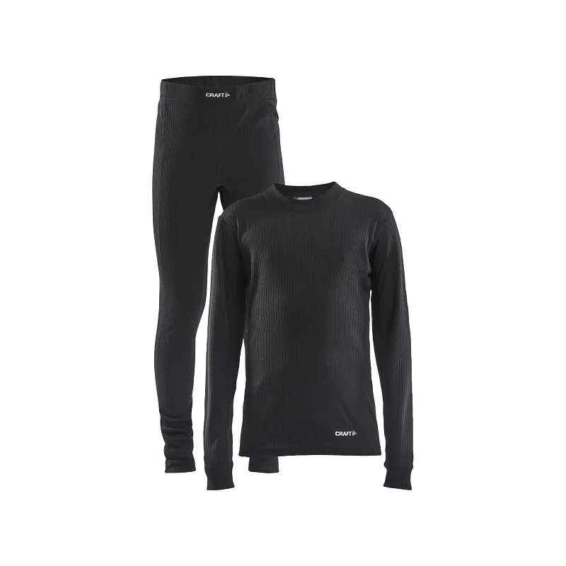 Conjunto de ropa interior técnica infantil Craft CORE DRY BASELAYER SET (Negro)